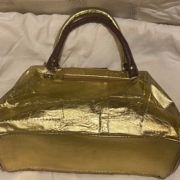 Vintage Metallic Top Handle Bag - Picture 3 of 6